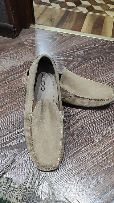 maksan: Aldo kişi mokasinləri - Model: slip-on mokasin - Rəng: açıq bej (qum — 5