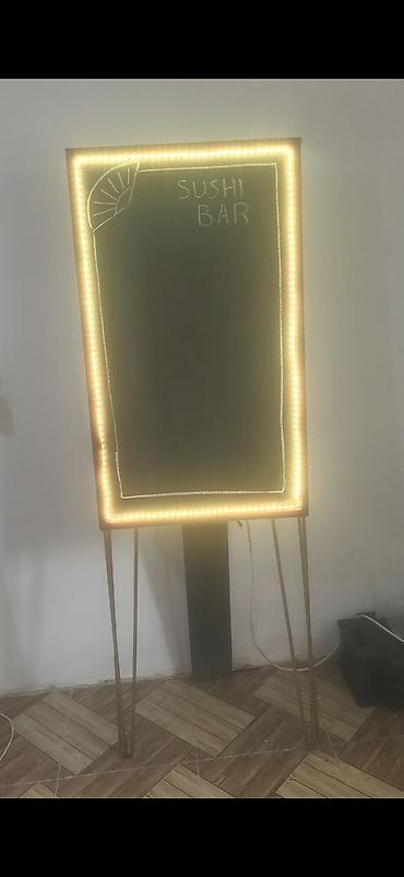 led reklam: LED işıqlı yazı lövhəsi – tripod ayaqlı - Elektriklə işləyən — 3