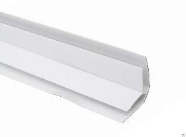 Фасадные 3D панели: ПВХ панель для стен и потолка, белая, с декоративной V‑образной фаской — 12