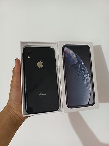 Apple iPhone: IPhone Xr, Б/у, 64 ГБ, Черный, Защитное стекло, Кабель, Коробка, 75 % — 7