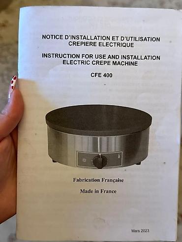 Mətbəx texnikası: Peşəkar kreplərin hazırlanması üçün elektrikli krepmeyker – Roller — 6