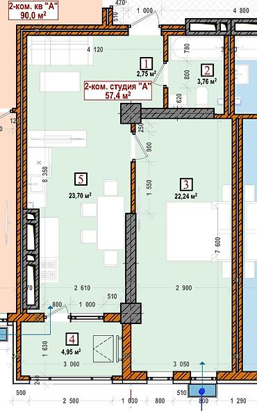 Продажа квартир: 2 комнаты, 57 м², Джал мкр (в т.ч. Верхний, Нижний, Средний) Элитка, 9 этаж, ПСО (под самоотделку) at lalafo.kg — 8 Продажа квартир: 2 комнаты, 57 м², Джал мкр (в т.ч. Верхний, Нижний, Средний) Элитка, 9 этаж, ПСО (под самоотделку) — 8