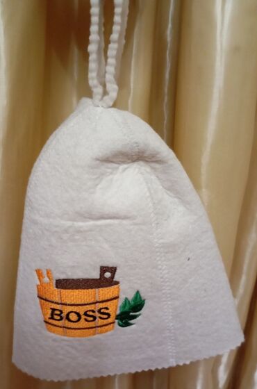 Маски, очки: Продаю банную шапку "BOSS" (войлочная) 🧖‍♂️ Идеально для сауны и бани