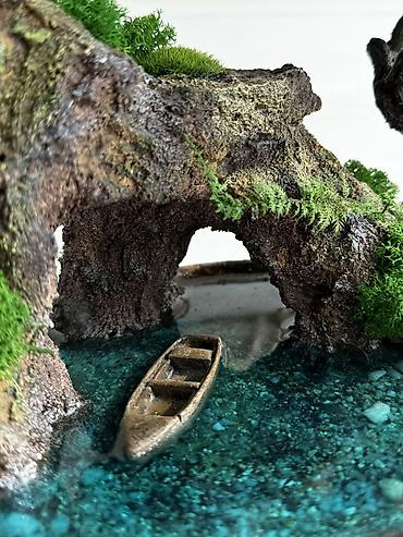 Другой декор и предметы интерьера: Декоративное дерево бонсай, выполненное из стабилизированного мха — 47