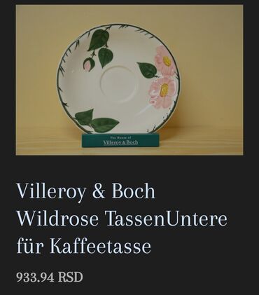Kuhinjski setovi: Cinije vintaz za supe,corbe Villeroy & Boch Wild Rose.Nemacka na lalafo.rs — 5 Kuhinjski setovi: Cinije vintaz za supe,corbe Villeroy & Boch Wild Rose.Nemacka — 5