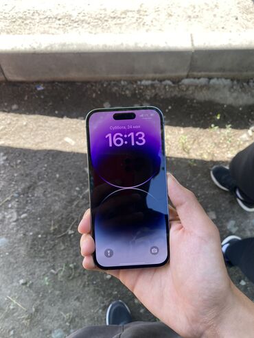 Apple iPhone: IPhone 14 Pro, Колдонулган, 256 ГБ, Заряддоочу түзүлүш, Коргоочу айнек, Кабель, 93 %