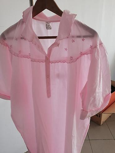 svetleće pidžame: Ružičasta ženska spavaćica/kućna haljina vintage stila. - Lagani — 2
