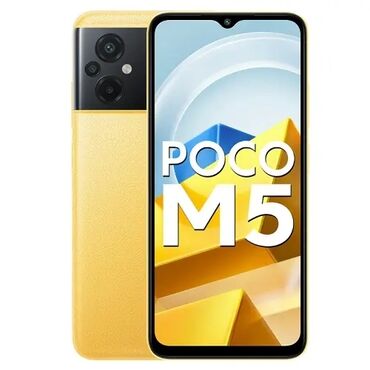 Poco: Poco M5, Б/у, 128 ГБ, цвет - Желтый, 2 SIM