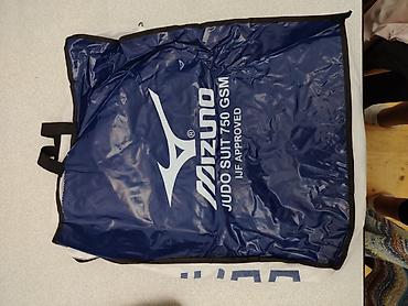 sevgililer ucun dest koftalar: Mavi rəngli cüdo kimono dəsti - Brend: Mizuno (loqolu) - Dəst: yuxarı — 6
