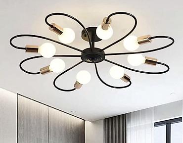 tavan modelleri: Çılçıraq, 8 lampa, Metal — 1