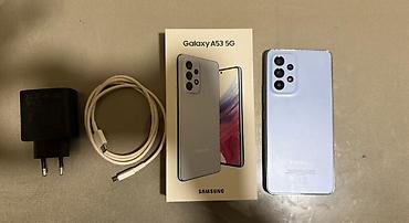 Mobil telefon və aksesuarlar: Samsung Galaxy A53 5G, 128 GB, rəng - Göy, Zəmanət, Sensor, Barmaq izi — 1