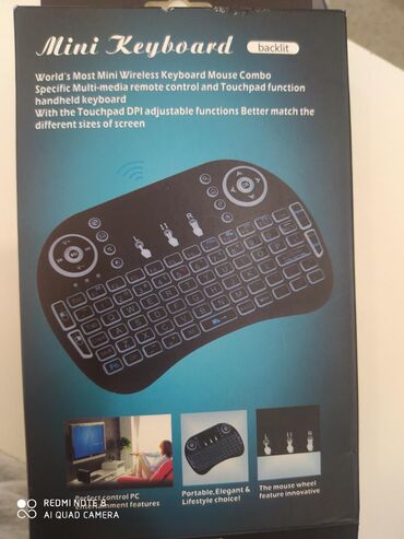 ucuz televizor: Klaviatura mini smart ve telefon ucun blutuz ile. qosulur