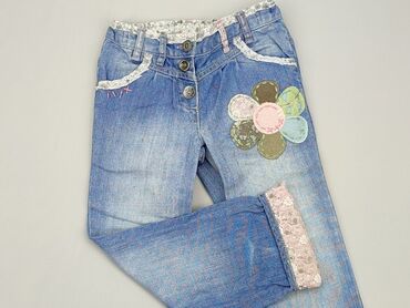 legginsy imitujące jeans: Spodnie jeansowe, Next, 10 lat, 104/110, stan - Dobry