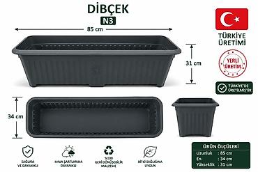 gul dibcek: Dibcek – Türkiyə istehsalı keyfiyyətli gül əkən qab Bağ, balkon — 1