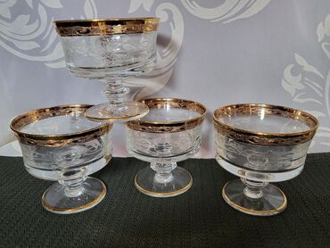 Čaše: Case rucni,rad,kristal murano medici za vino iz 60ih. Case kristal za — 9