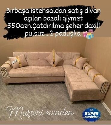 Uşaq və gənc otağı üçün dəstlər: Künc divan