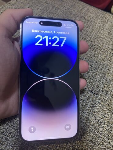 iphone 14 pro max replika: IPhone 14 Pro, 128 GB, Ağ, Simsiz şarj, Face ID, Zəmanət