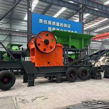 Дробилки: Щековая мобильная дробилка (также известная как щековая мобильная — 10