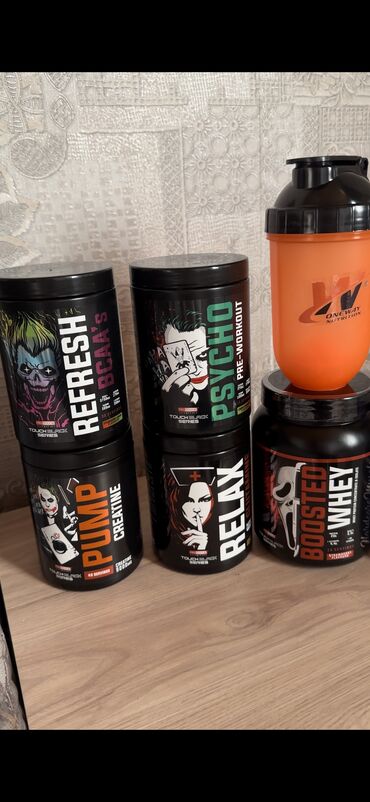 bcaa qiymeti: 5 li set:Creatine,glutamine,bca,pre workout,whey+shaker hediyye