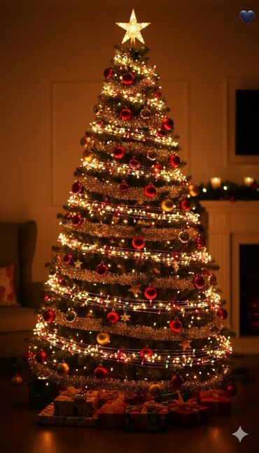 Yeni il ağacları: LED işıqlı Yeni il ağacı – payetli bəzəklərlə - Realistik iynəyarpaq — 7