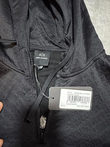 armani: Мужская толстовка, L, Armani, Новый, цвет - Черный, Самовывоз — 6