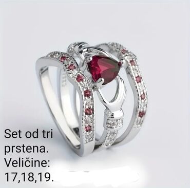 essence set cetkica: Ring set, Material: Cubic zirconia