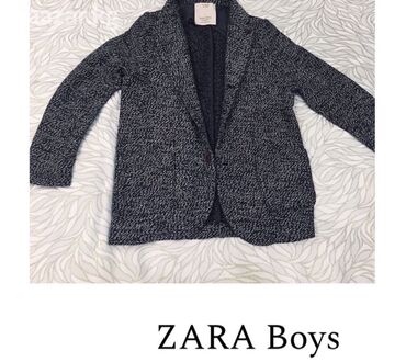 пиджак кожа: Пиджак ZARA на мальчика, размер 11/12 европейский. состояние отличное!