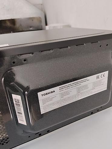 mətbəx sobası: Mikrodalğalı soba Toshiba, Ayrıca dayanan, Mikrodalğalar ilə, rəng - Qara, Yeni — 3