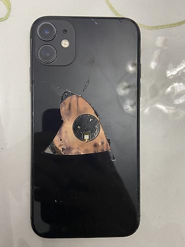 rdr2 disk ps5: IPhone 11, 64 GB, Qara, Qırıq, Simsiz şarj, Face ID — 2