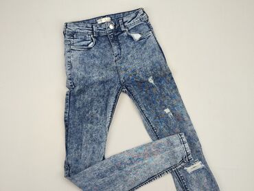 trapezowe spódnice bershka: Jeansy, Bershka, XS, stan - Dobry