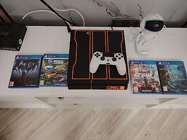 PlayStation 4 (BO3 xüsusi versiya) oyun konsolu dəsti Tərkib: - PS4 lalafo.az -da PlayStation 4 (BO3 xüsusi versiya) oyun konsolu dəsti Tərkib: - PS4