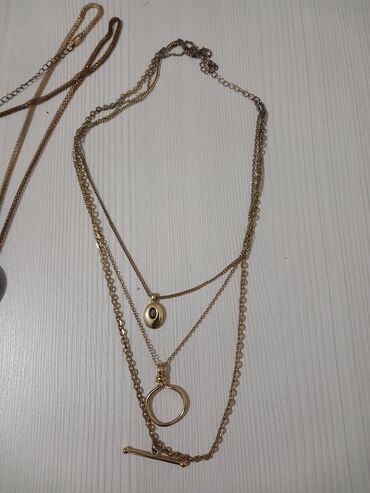 Bijuteriya dəstləri: 3 lü sep ipekyol uzun rəngli daşlı sep ipekyol channel dəst (rəngi — 3