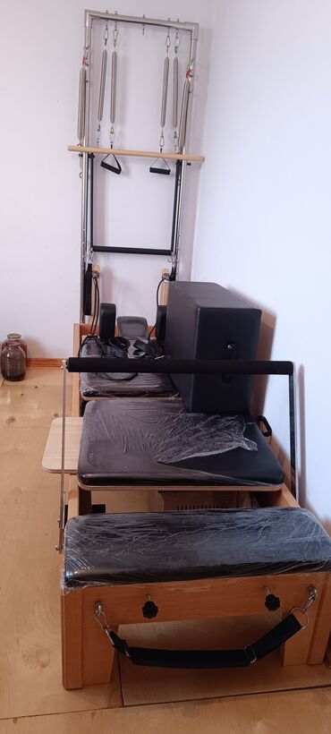 Перчатки: Pilates Reformer Tower Aparatı satılır demək olar heç istifadə