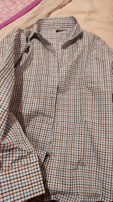байковые рубашки мужские: Мужская клетчатая рубашка на лето. Новая без этикетки