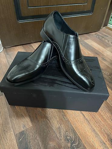 parça ayaqqabı: Danilov kişi dəri klassik ayaqqabıları - Model: bağcığsız, slip-on - — 4