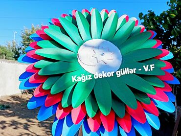 Digər ev dekoru: Bayraq gülləri. Şəkilləri çevirin zəhmət olmasa. Zəfər günü tablosu — 14