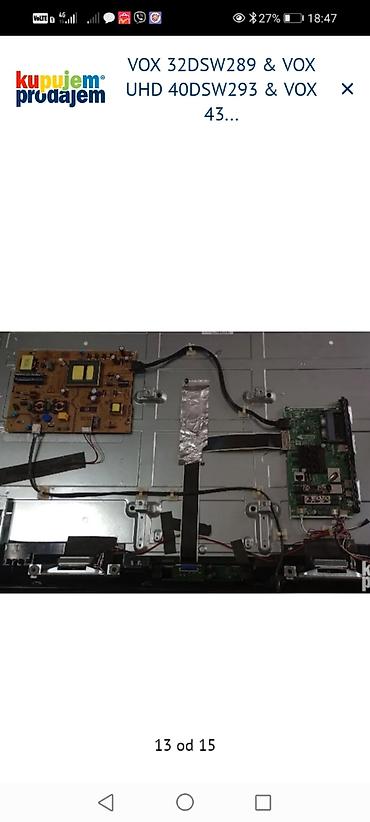 Aksesoari za TV i video: VOX LED televizori – delovi i ploče Dostupni delovi i oznake sa — 13