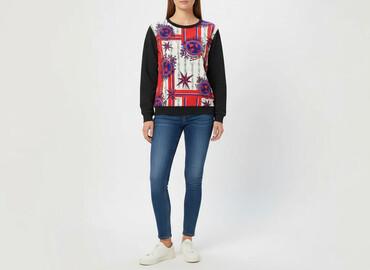 modna kiecka bluza: Women`s sweatshirt, size S