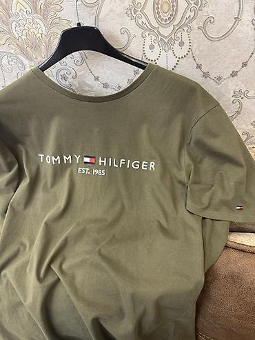 futbolkalar: Futbolka, Tommy Hilfiger, XL, rəng - Yaşıl — 4