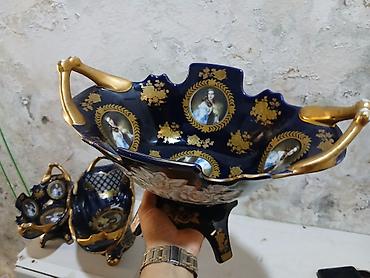 Qab-qacaq və mətbəx ləvazimatları: Madonna stili üslubda dekorativ porselen qab dəsti satılır. Qiymət 3 — 2