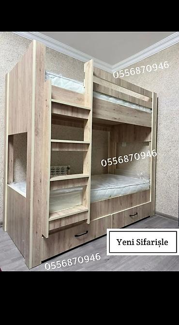 termo mebel: Oğlan və qız üçün, Yeni, Çarpayı, Matras ilə, Siyirməli, Laminat — 7