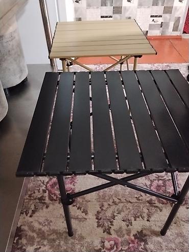 study table: Складной походный стол, Новый, цвет - Черный — 3