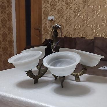 qedim kasa: Çılçıraq, 5 lampa, Metal — 1