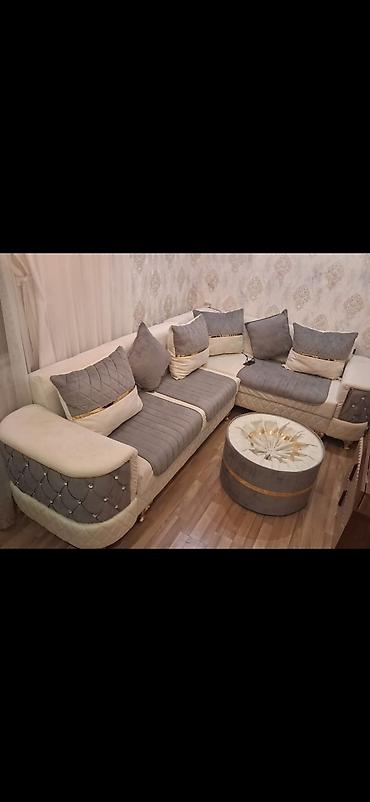 кушетка в аренду: Künc divan 1300 alınıb 850 AZN satılır tezedi ünvan Qobu Elnare — 1
