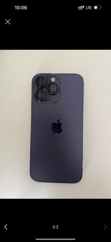 Apple iPhone: IPhone 14 Pro Max, Б/у, 512 ГБ, Deep Purple, Защитное стекло, Чехол, Коробка, 89 %