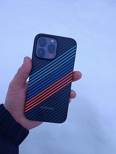 Apple iPhone: IPhone 14 Pro Max, Б/у, 128 ГБ, Deep Purple, Чехол, 78 % — 3