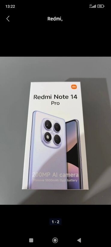 Redmi: Redmi, Redmi Note 14 Pro, Б/у, 512 ГБ, цвет - Черный, 2 SIM