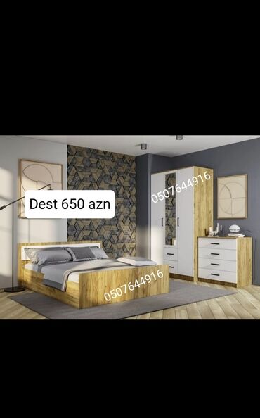 Yataq otağı dəstləri: İkinəfərlik çarpayı, Azərbaycan, Yeni — 15