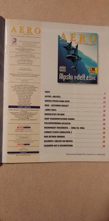 Knjige i stripovi: Časopisi Aero magazin br.10,11,13,25,45 i 48,ocuvani,cena za kom — 10