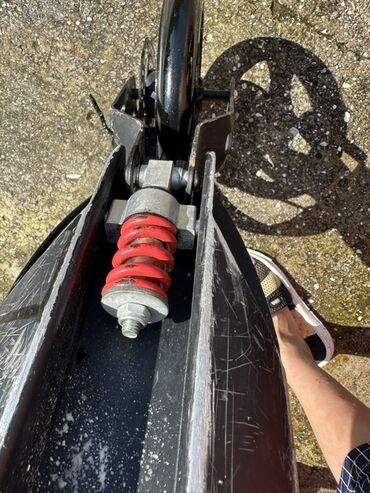 трюковой самокат купить в баку: Kick Scooter – böyük təkərli, amortizatorlu, mexaniki disk əyləcli
